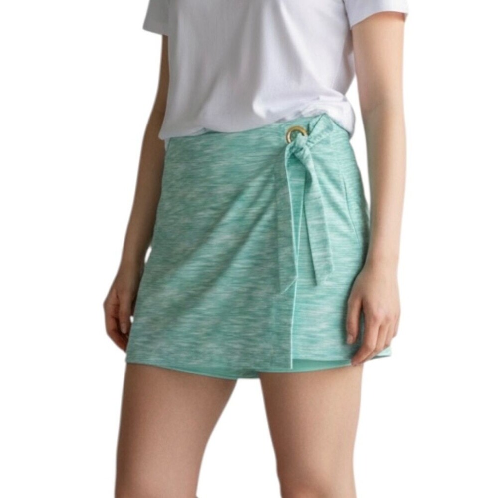 Stella Parker Collection Women's Pull On Tennis Golf Skort UPF 50+ Size XL Green